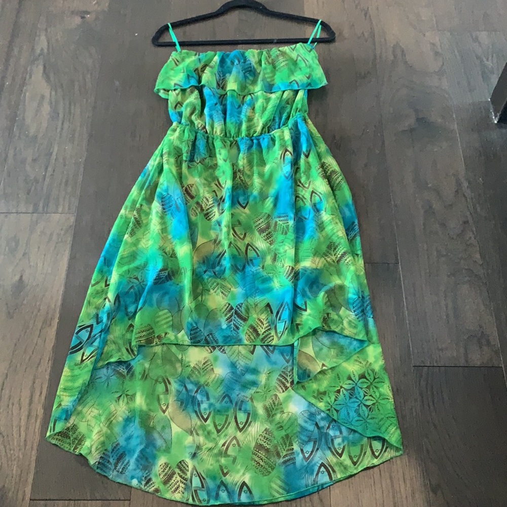 Strapless Summer Hi-low Dress